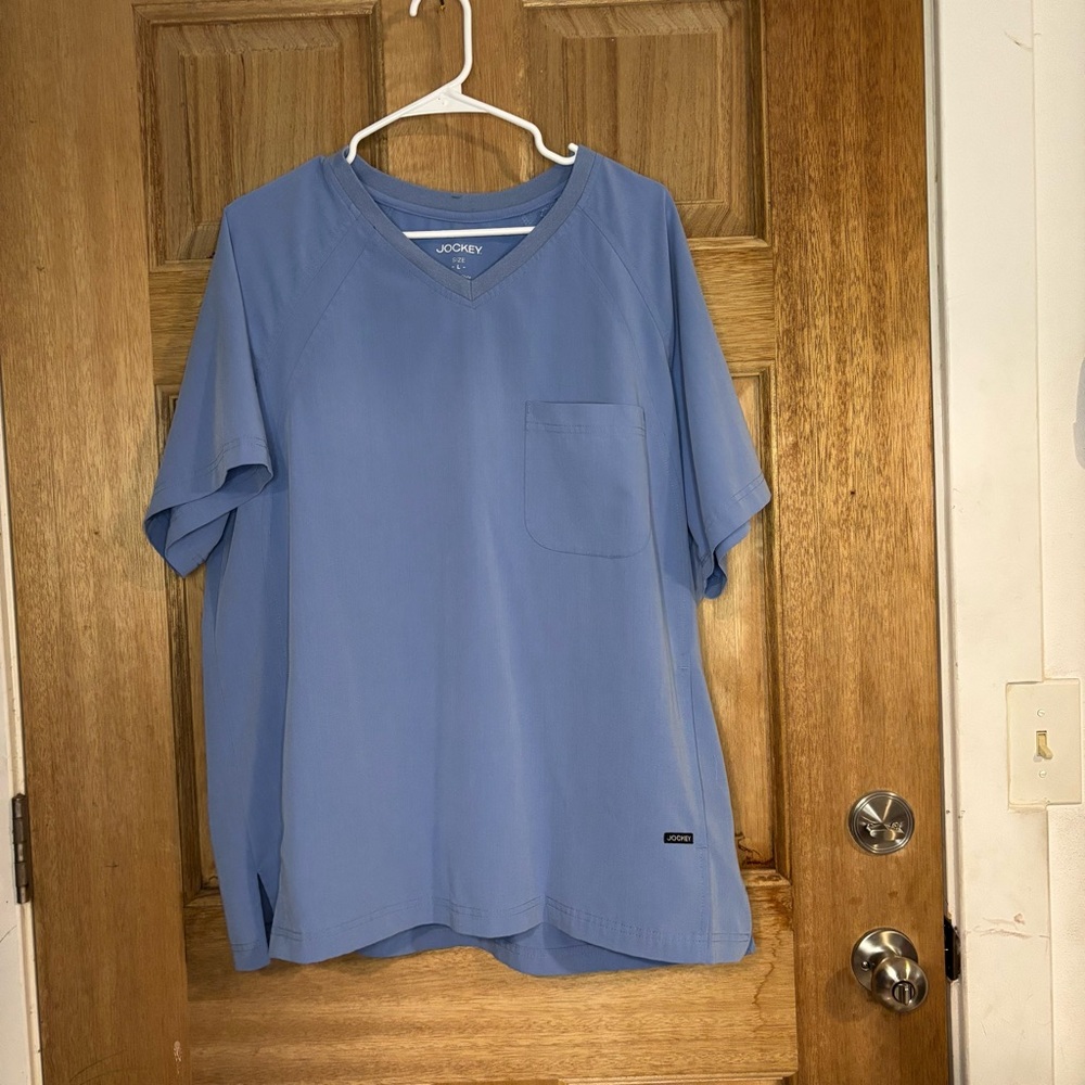 Jockey Men's Light Blue Short Sleeve Tee size L